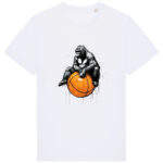 Black Marker Oversized Basketball Gorilla
