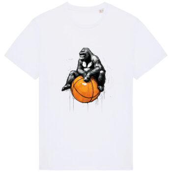 Black Marker Oversized Basketball Gorilla