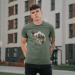 FOX0607 jungle industries – trika Opice ve skoku Moss green